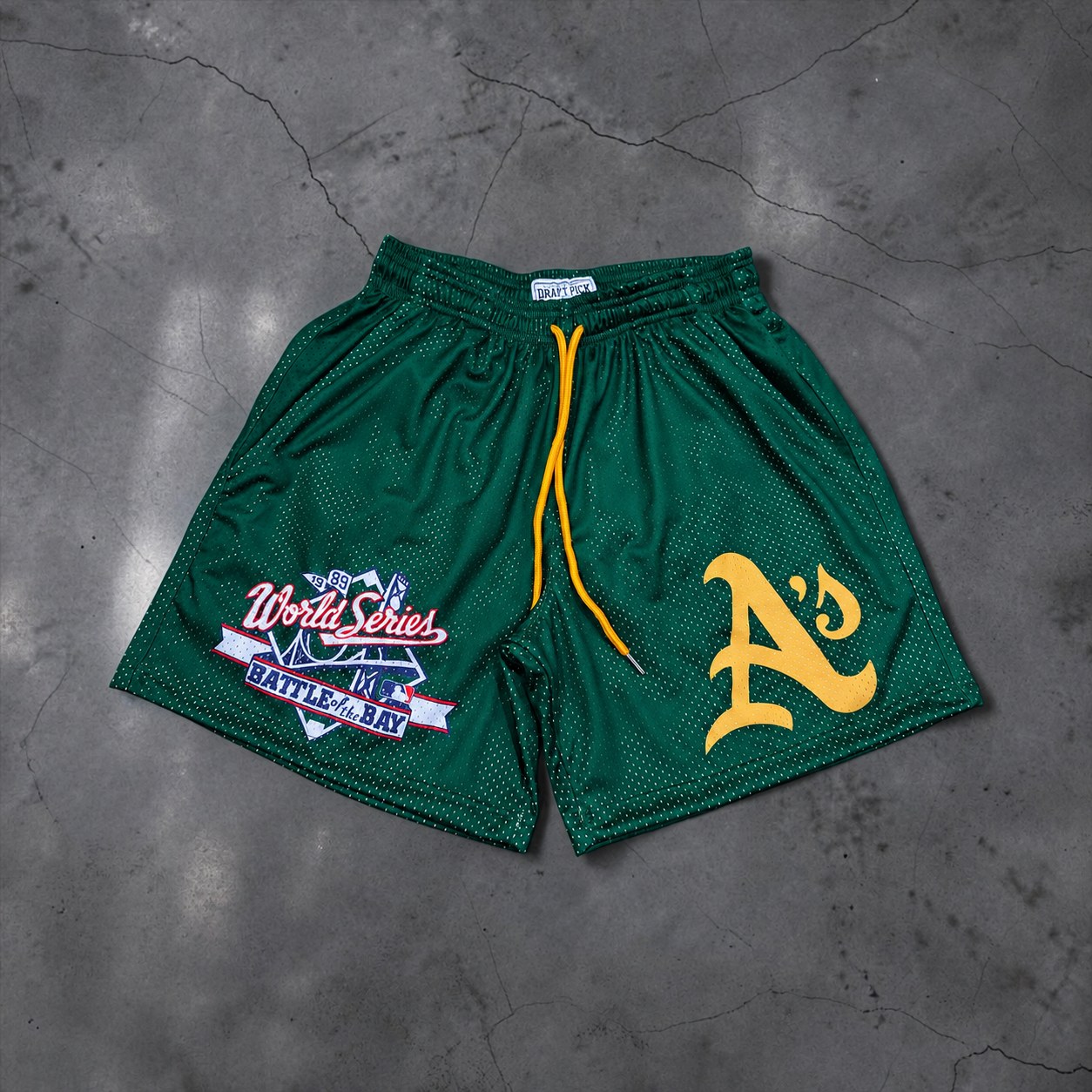Battle of the Bay '89 A's Edition mesh shorts