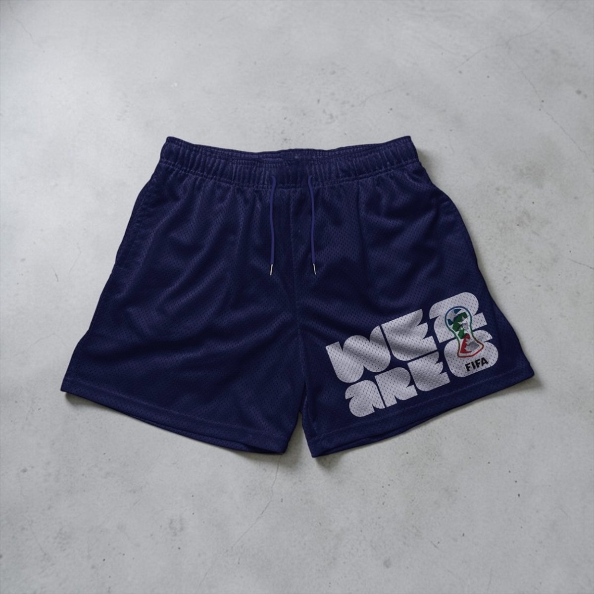We Are 26 mesh shorts